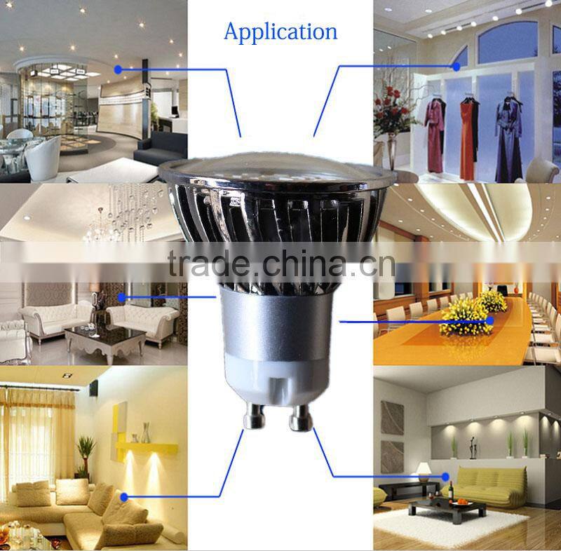 China Alibaba 160Degree RoHS CE GU10 6W Ceiling Spot Lmap Aluminum 6W Housing