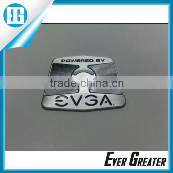 custom furniture label, aluminum sticker case badges 3M tape metal sticker custom metal logo stickers