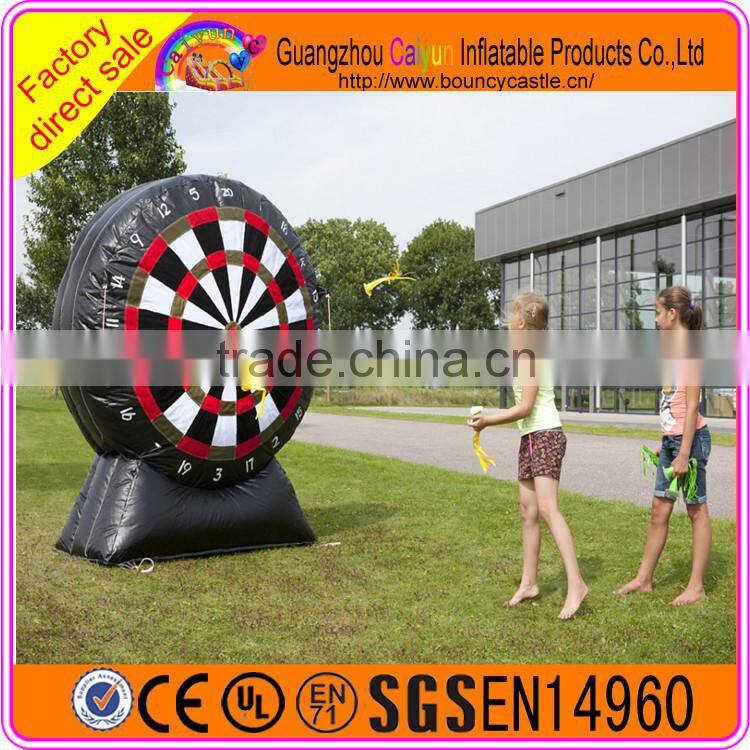 Inflatable dartboard game target shoot