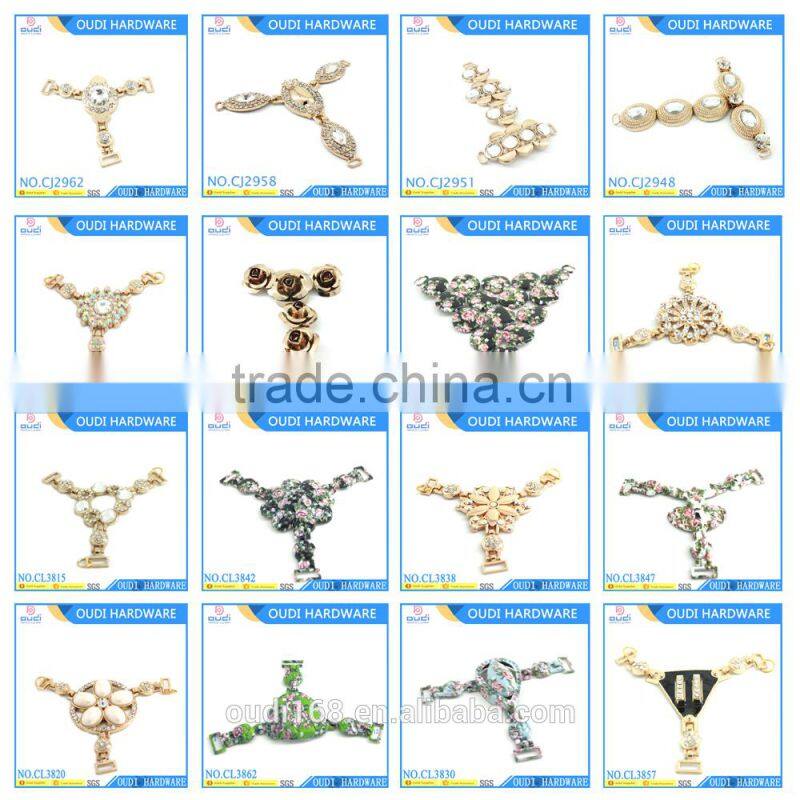 Imperial Crown Design Metal Shoe Decorative Rhinestone Sandals Clip