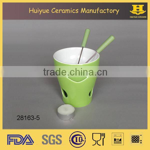 ceramic hot pot, chocolate hot pot