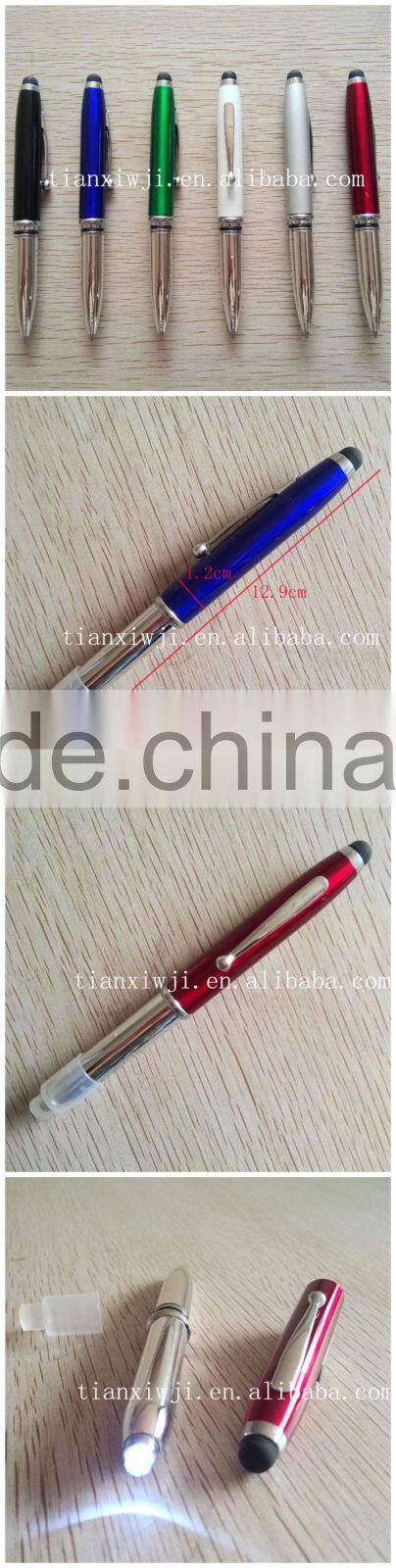 High quality business gift luxury metal stylus led pen