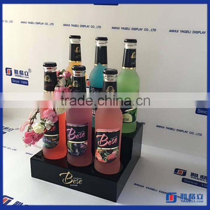 Manufacturer supplier customized acrylic wine bottle rack / customized acrylic wine display rack