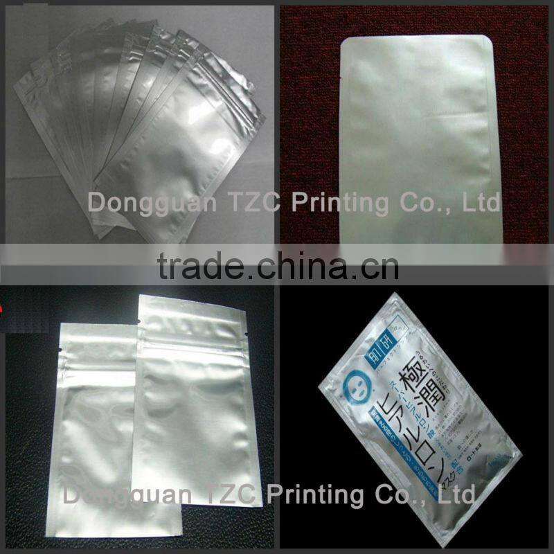 custom printing foil zip lock stand up pouches
