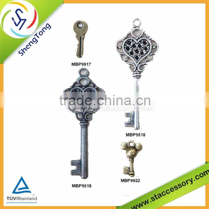 Wholesale Vessels Brzone Tone Key Charms Pendants Findings