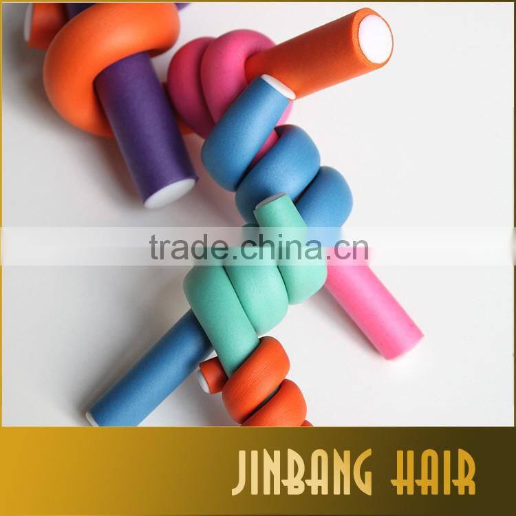 2016 new products hair curling wholesales Flexi rods magic hair roller curler bendy hair twist soft foam bendy rollers