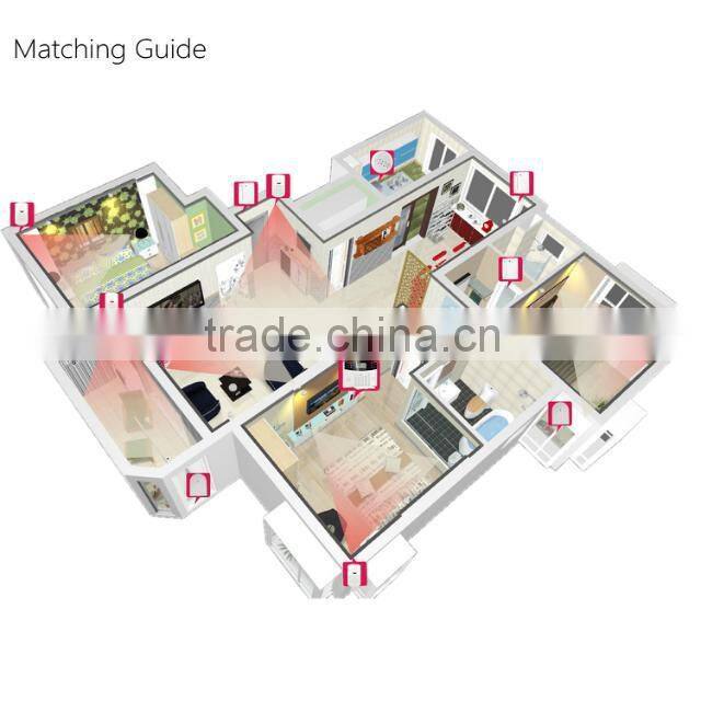 English /Spanish/ French voice! Wired Home alarm System with Keypad, 99+8 zones wired PSTN Alarm System for Auto Dialer T08