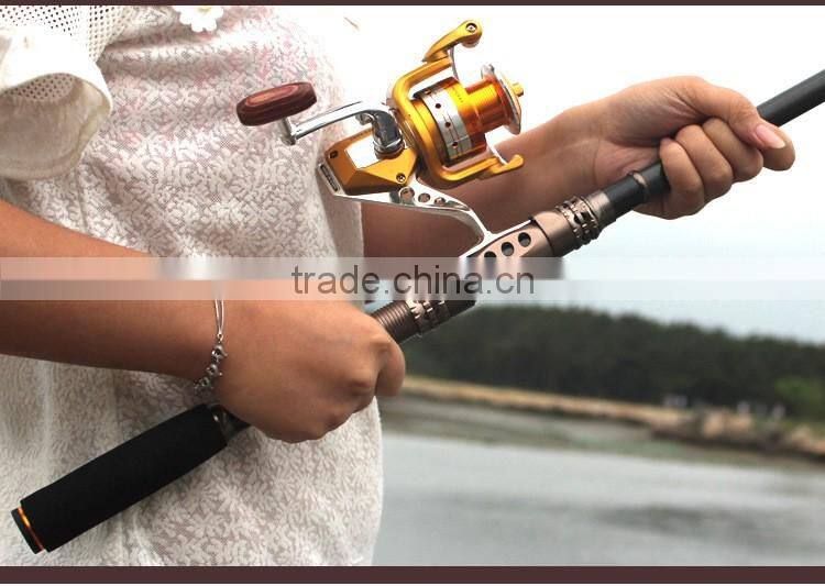 Spin Spinning Rod and Reel Combos Carbon Telescopic Fishing Rod with Reel Combo Sea Saltwater Freshwater Kit Fishing Rod Kit