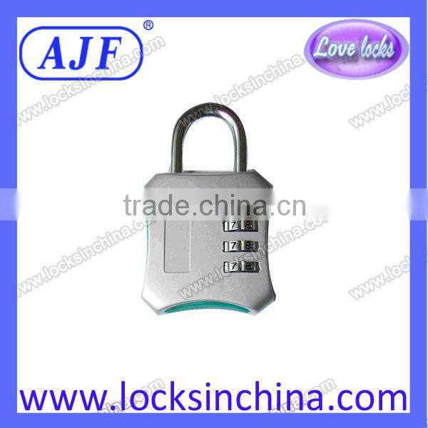 High quality blue travel suitcase padlock