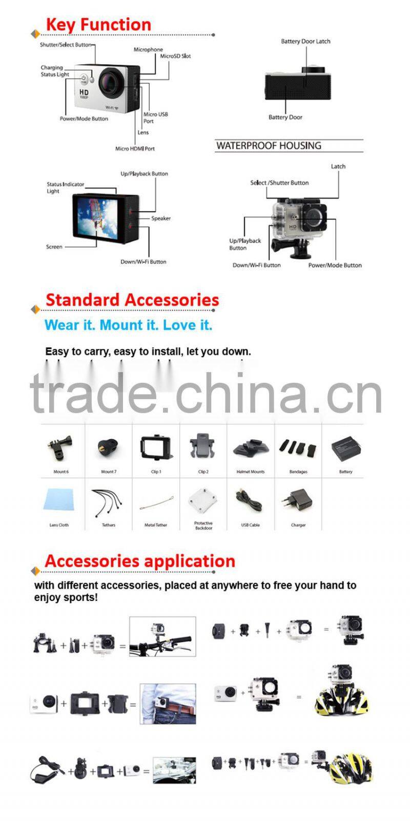 Wi-Fi 1080P Action Camera