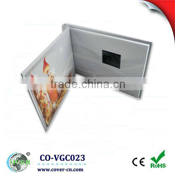 1.8" white printing Video Greeting Card for promotion