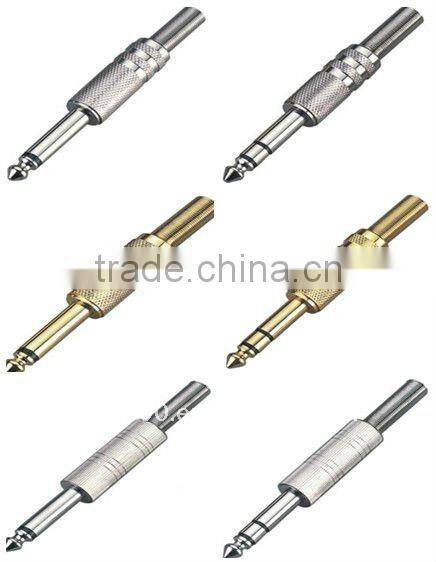 6.35mm stereo plug,metal