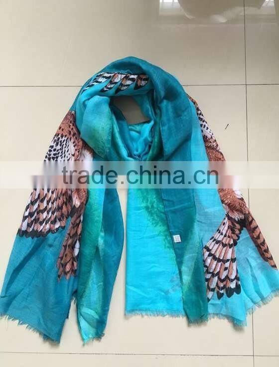 New arrival custom design silk screen print polyester scarf