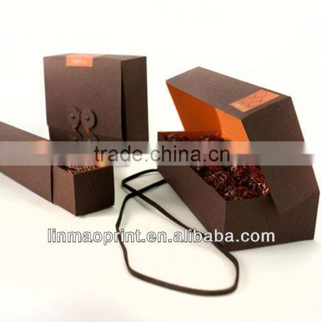 350g art paper box for chocolate, candy gift packaging