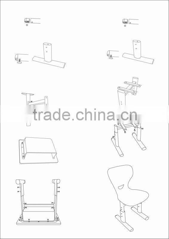 School student desk and chair