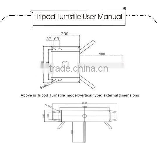 KO-KW301 Enter and exit Intelligent Security automatic price turnstile gate & price tripod turnstile & price turnstile
