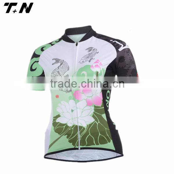 2015 fashion design women cycling jerseys china style