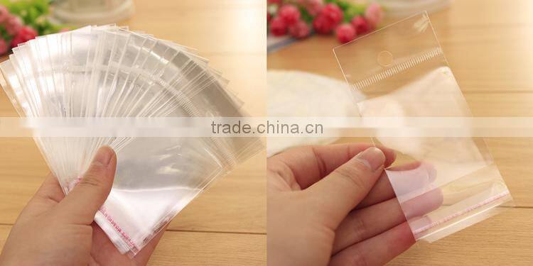 YASON bopp plastic header card bag customized cpp header a4 package bag opp header bag