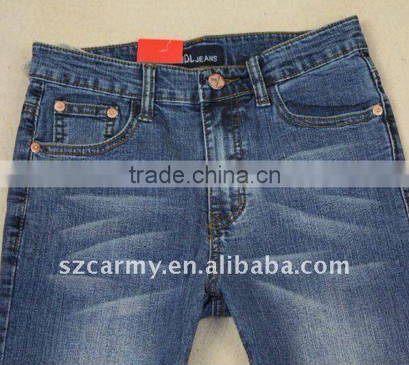 Hot Sale Women's OL Style Plus Size Skinny Butt Lifted Middle Waist Light Blue Jeans