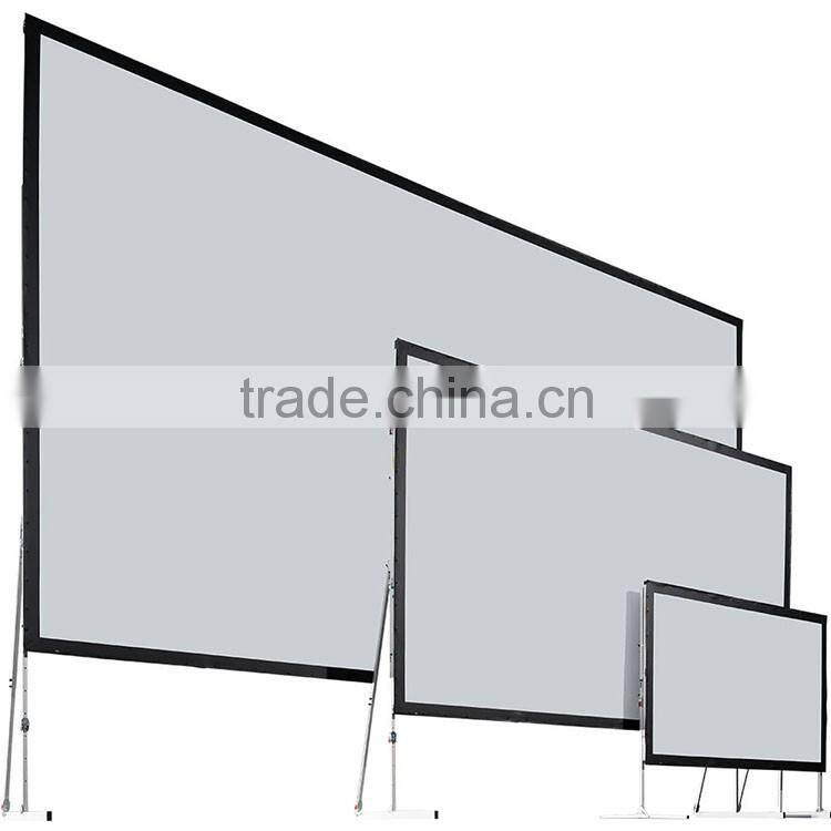 5m pvc matt white 3d silver black diamond projection screen