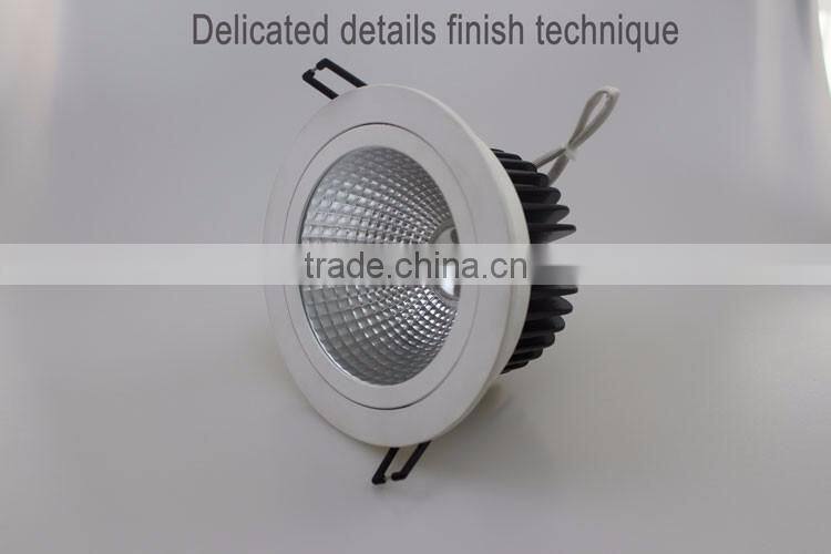 12w cob downlight heat sink aluminum 3 year guarantee