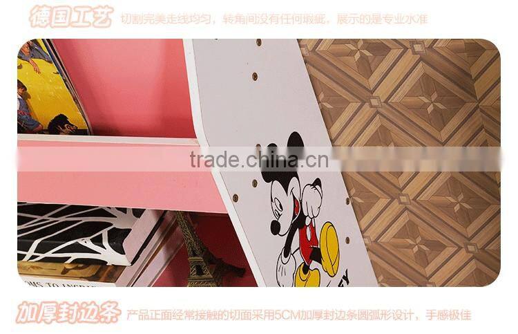 Wooden library bookshelf Children bookcase kids home furniture decorative shelf