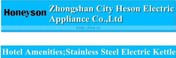 hotel products stainless steel electric tea kettle 1.2L manufacturer