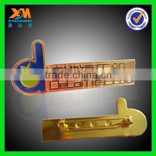 high quality flag zinc alloy magnetic badge reels