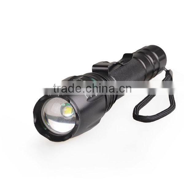 Ultra Bright 1600LM Lumen Adjustable LED Aluminum alloy Flashlight Torch Charger 2 x 18650 Battery flashlight