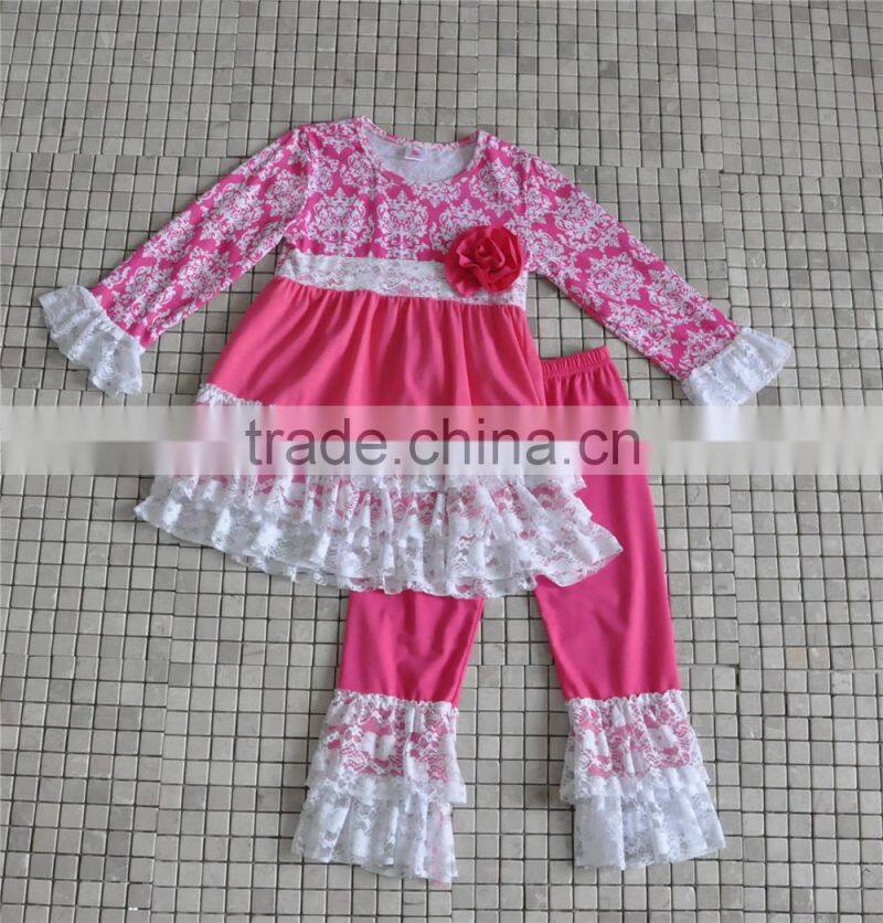 bulk wholesale boutique easter day rabbit embroidery ruffle outfits