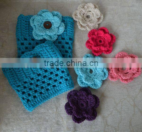 Wholesale hand knitted crochet women leg warmers