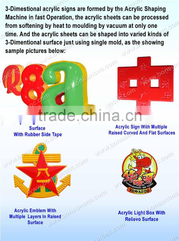 Bonsun BS1313 acrylic vacuum forming equipment price