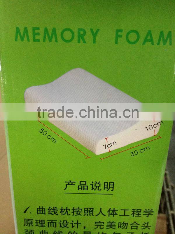 Health Care Sleep Pillow Top Foam Quality Memory Pillow