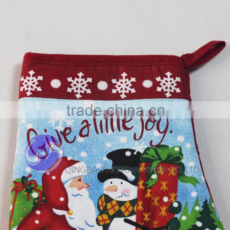 kitchen accessories designer fabric design kitchen heat resistant microwave cotton christmas oven glove