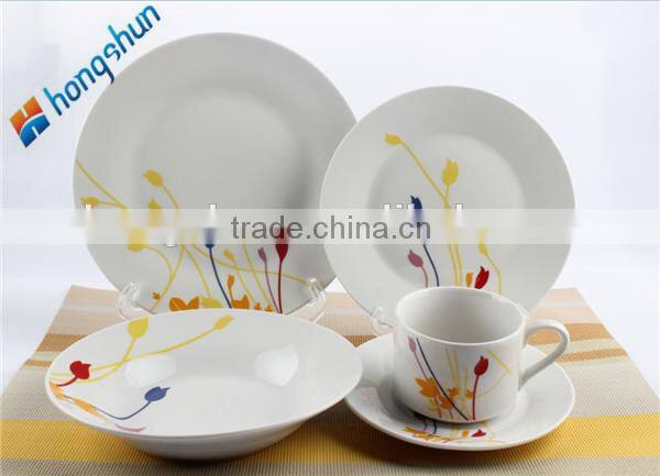 Chinese restaurant/hotel dinnerware ceramic, porcelain dinner set cheap