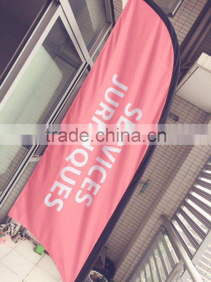 custom advertising Feather banner /feather flag with beach flag pole