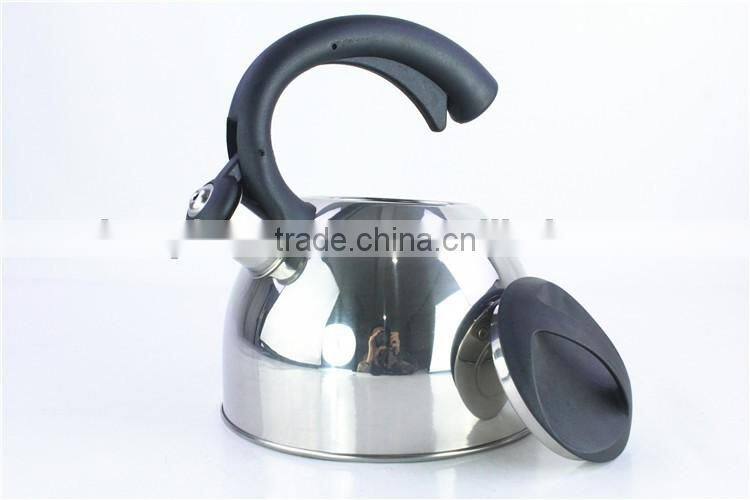Large 2.5 Liter Capacity non electric tea kettle stainless steel whistling kettle