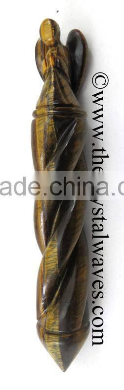 Crystal Quartz Tower Chakra Healing Stick With Merkaba