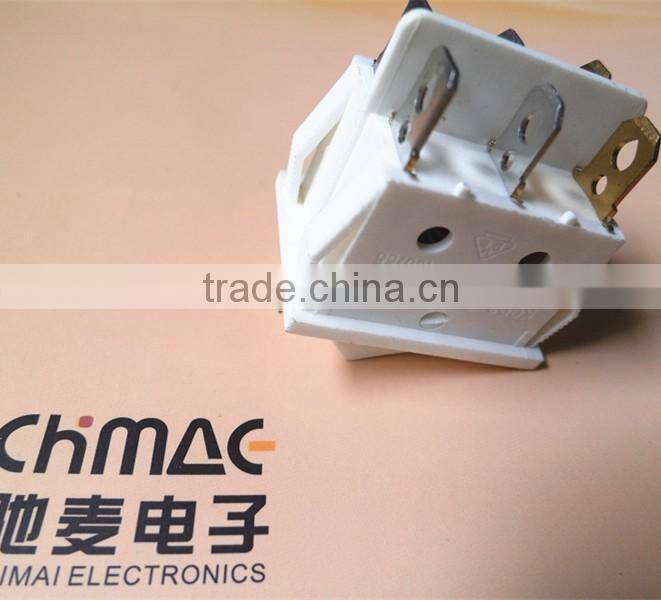 Double rocker switch with lamps ON OFF white switch t85 t55