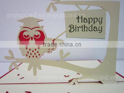 Bride and Groom on the moon 3d greeting card