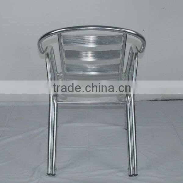good quality restaurant cafe aluminum modern stacking chair YC020A