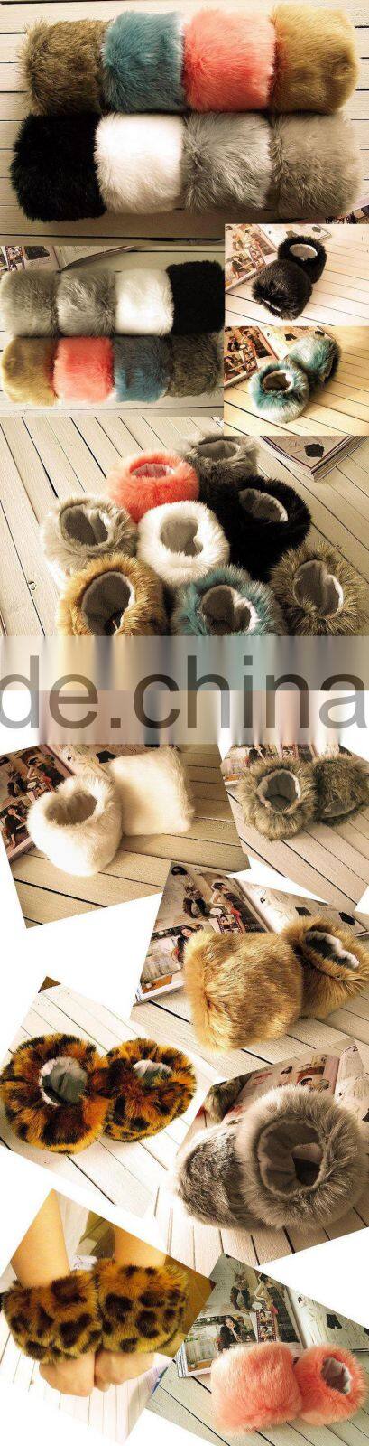 Winter Oversleeve Luxurious Rabbit Fur Real Coat Fur Cuff