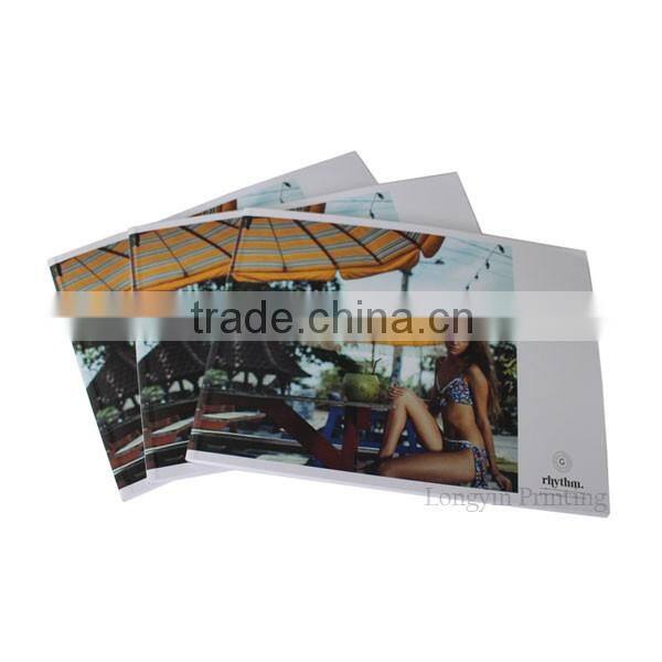 Custom fashion magazine, photo book with perfect binding printing