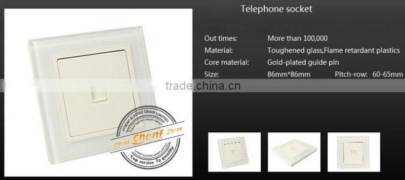 CE Approval Cheaper 5A 250V 1 Gang Wall Telephone Socket