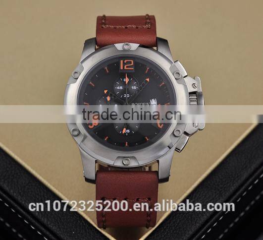 Waterproof Quality men BOSCEN factory direct prices 3ATM water resitant stainless steel man sport watch