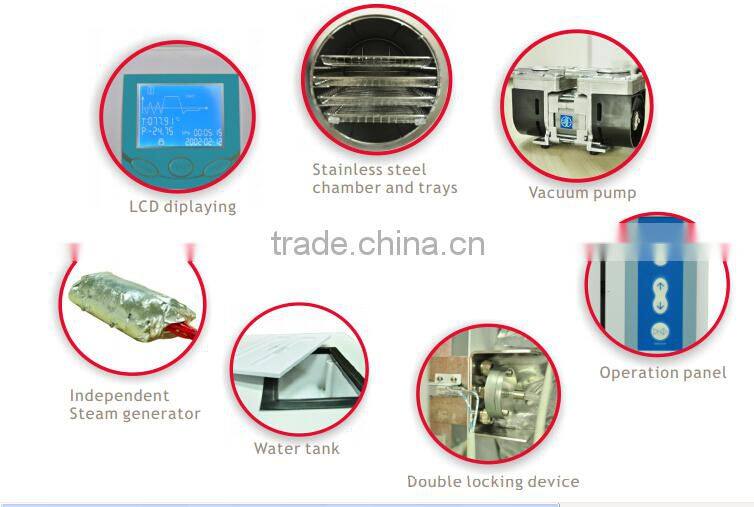 18L dental autoclave with LCD dis-player, class b Dental UV sterilizer