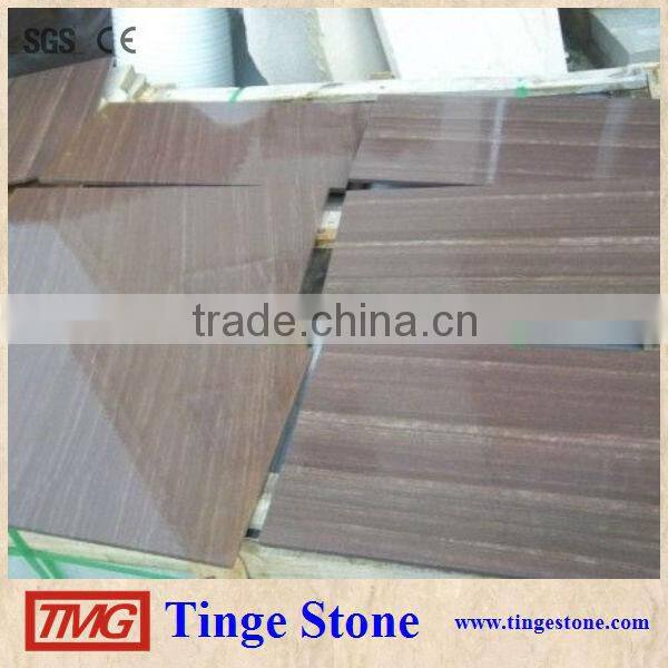 Popular Purple Wood Grain Sandstone Tile For Stone Project