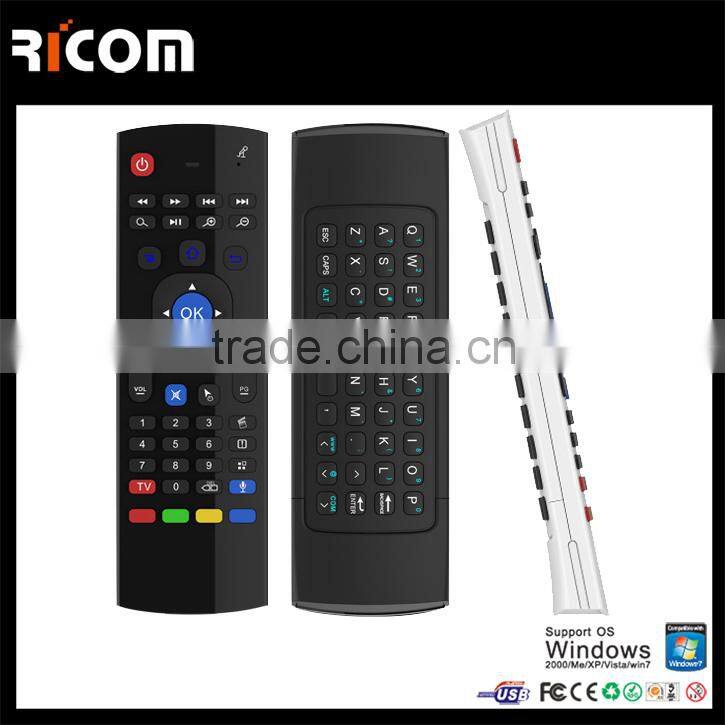 2.4G air wireless keyboard with built in mouse--MX3--Shenzhen Ricom