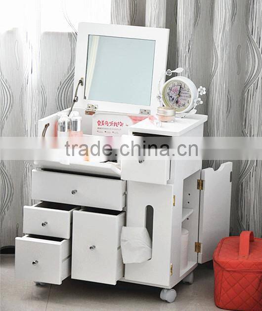 Decorative wood girls dressing table with drawers for bedroom furniture