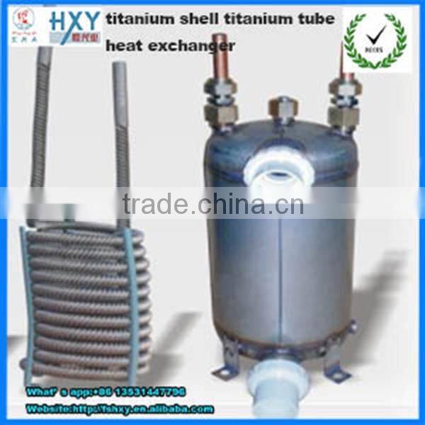 Titanium plain tube evaporator for sea water